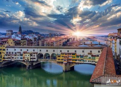 پل وکیو ؛ از مهم ترین جاذبه های فلورانس ایتالیا، عکس