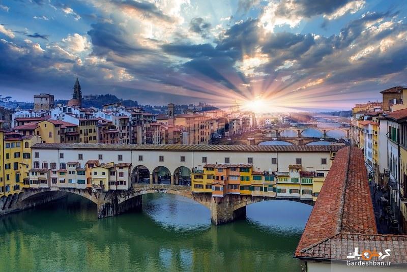 پل وکیو ؛ از مهم ترین جاذبه های فلورانس ایتالیا، عکس