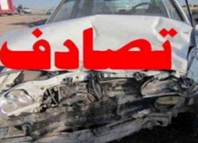 تصادف خاور و دو خودروی سواری در بزرگراه آزادگان