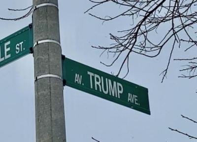 نام ترامپ از روی یکی از خیابان های مرکز کانادا حذف می گردد